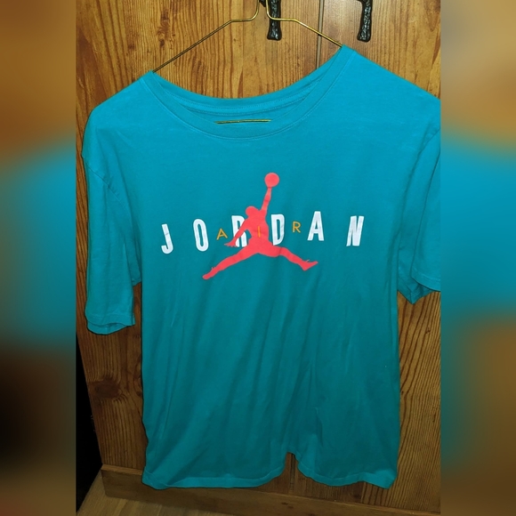 Air Jordan Nike Brand Teal Pink Orange South Beach Men's Tshirt Medium - Picture 1 of 1